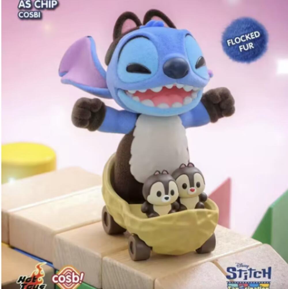 Disney x Cosbi x Mickey & Friends Fancination, Chip'N Dale Stitch Figure - New